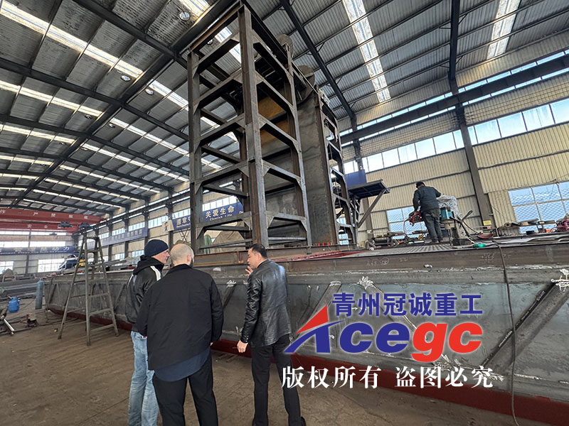 俄罗斯客户考察选金生产线设备