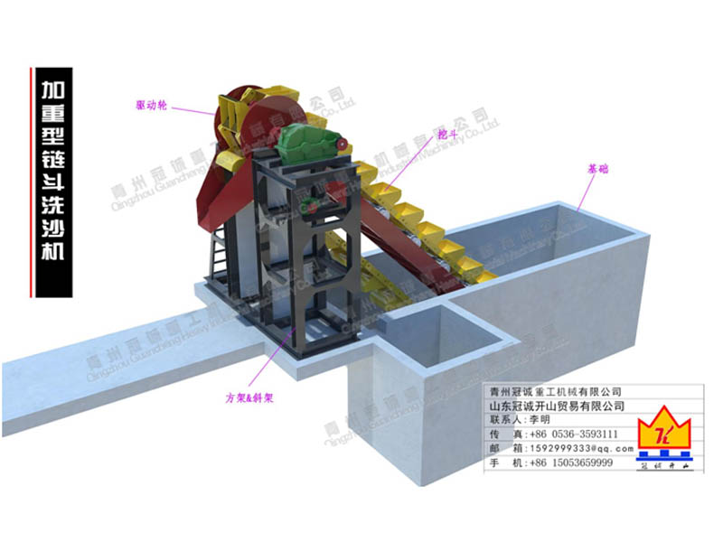 加重型挖斗洗砂机生产线